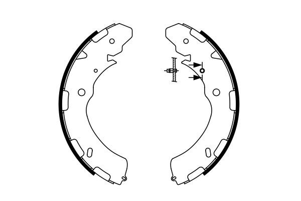 Bosch 0 986 487 758 - Brzdové čeľuste -