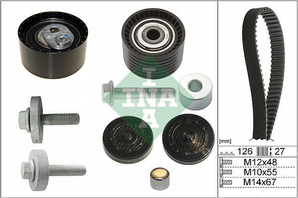INA 530 0638 10 - Rozvodová sada -