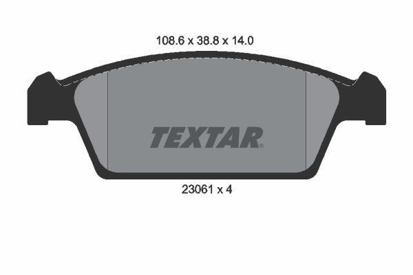 Textar 2306101 - Brzdové platničky -