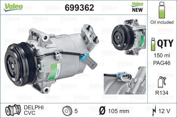 Valeo 699362 - Kompresor -
