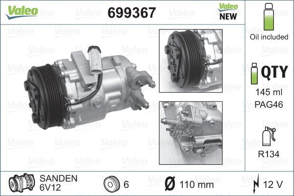 Valeo 699367 - Kompresor -