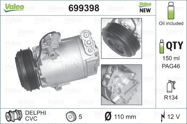 Valeo 699398 - Kompresor -