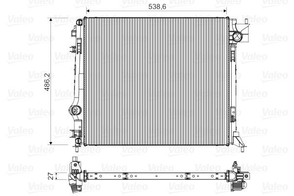 Valeo 701516 - Chladič vody -