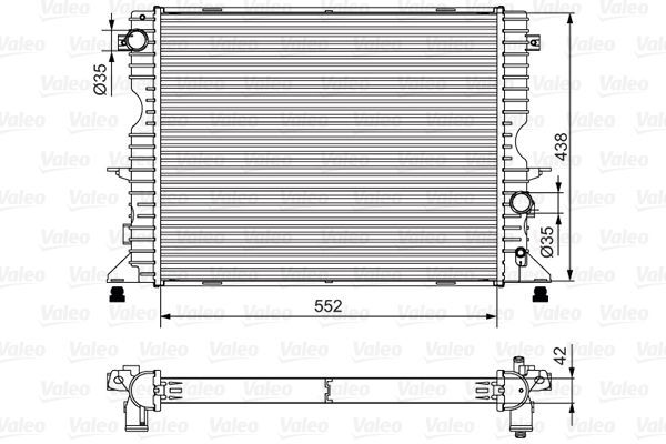 Valeo 701545 - Chladič vody -