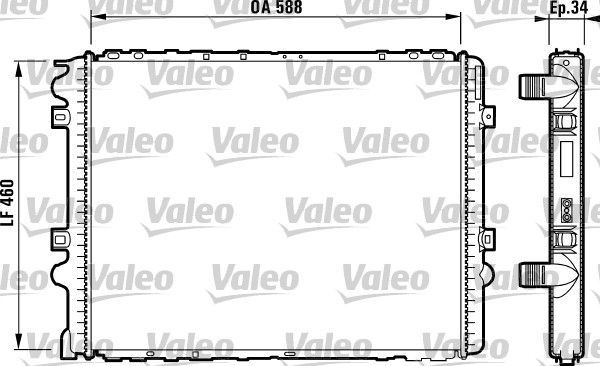 Valeo 732569 - Chladič vody -