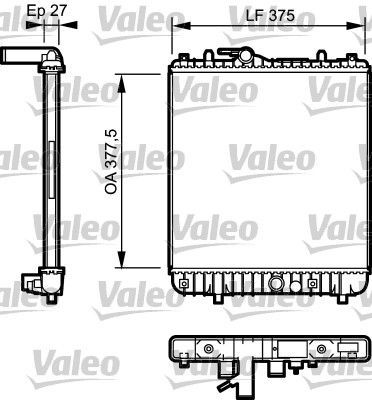 Valeo 734331 - Chladič vody -
