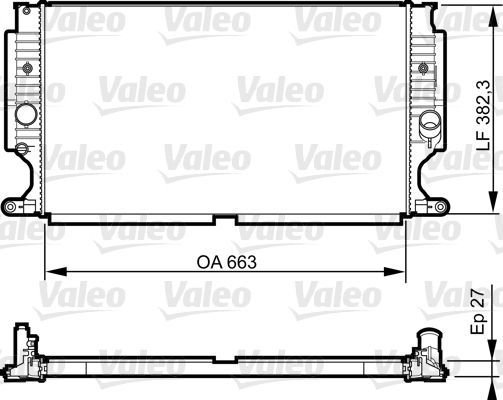 Valeo 735188 - Chladič vody -