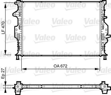 Valeo 735374 - Chladič vody -