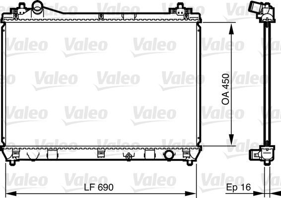 Valeo 735433 - Chladič vody -