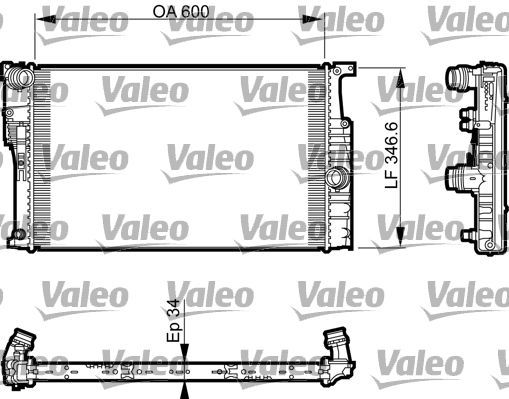 Valeo 735456 - Chladič vody -