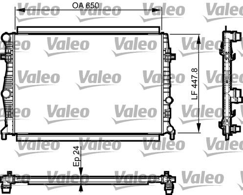 Valeo 735556 - Chladič vody -