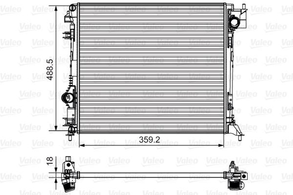 Valeo 735624 - Chladič vody -