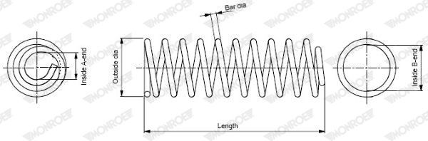 Monroe SP3401 - Pruženie -