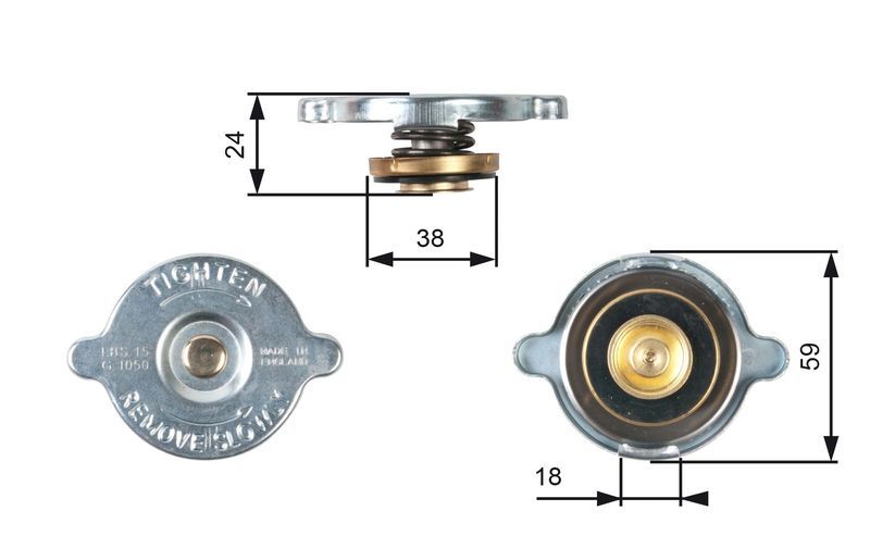 Gates RC113 - Uzatvárací kryt na chladič -