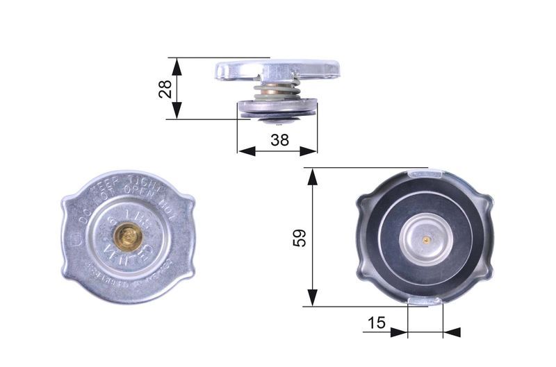 Gates RC135 - Uzatvárací kryt na chladič -