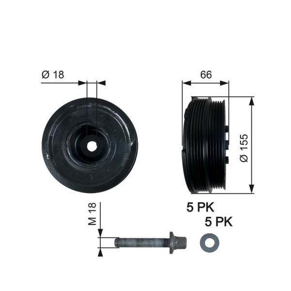 Gates TVD1037A -  -