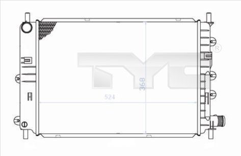 TYC 710-0034 - Chladič vody -