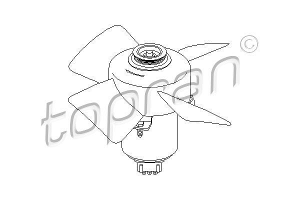 Topran 107 708 - Ventilátor motora -