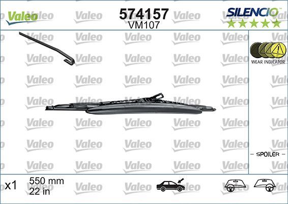 Valeo Silencio Cardboard 574157 550mm, 1ks