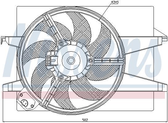Nissens 85220 - Ventilátor motora -