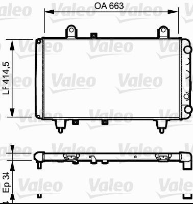 Valeo 730040 - Chladič vody -