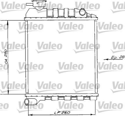 Valeo 730172 - Chladič vody -