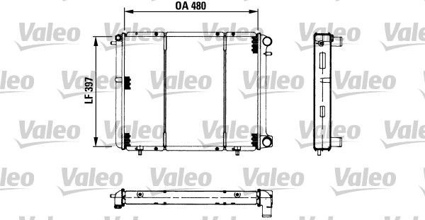 Valeo 730180 - Chladič vody -
