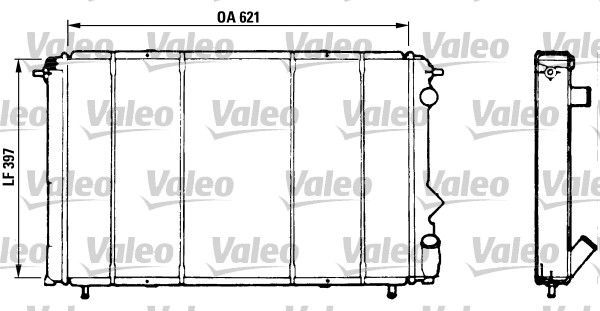 Valeo 730184 - Chladič vody -