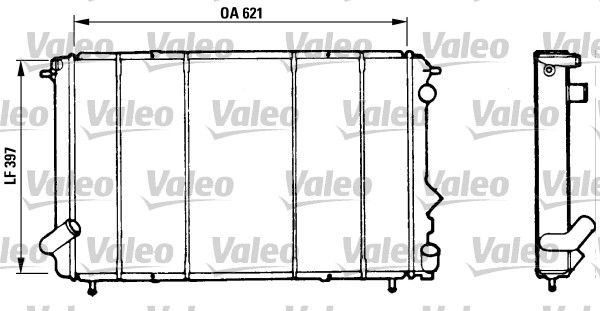 Valeo 730185 - Chladič vody -