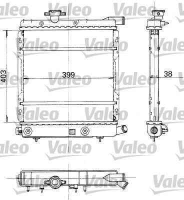 Valeo 730324 - Chladič vody -