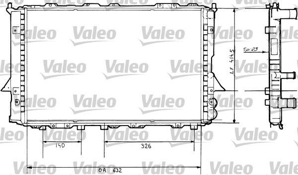 Valeo 730360 - Chladič vody -