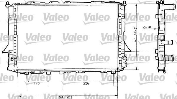 Valeo 730362 - Chladič vody -