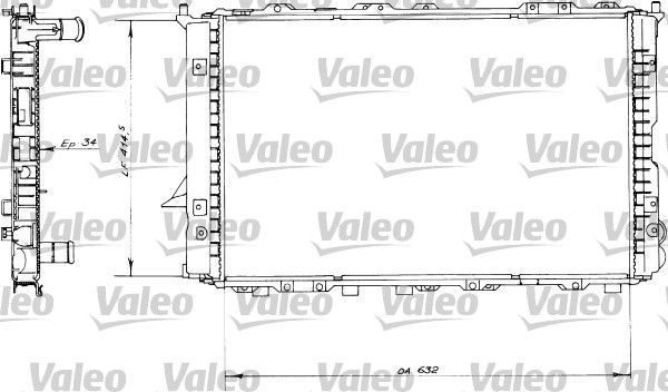Valeo 730363 - Chladič vody -