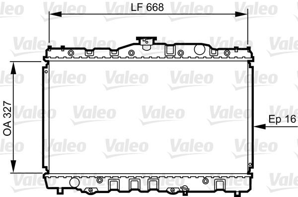 Valeo 730469 - Chladič vody -