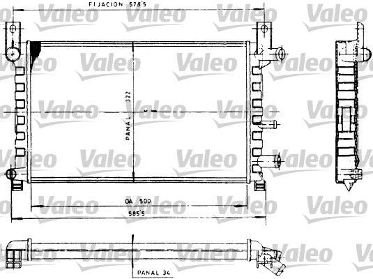 Valeo 730483 - Chladič vody -