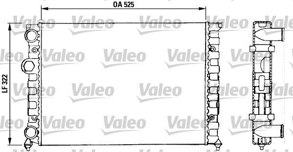 Valeo 730504 - Chladič vody -