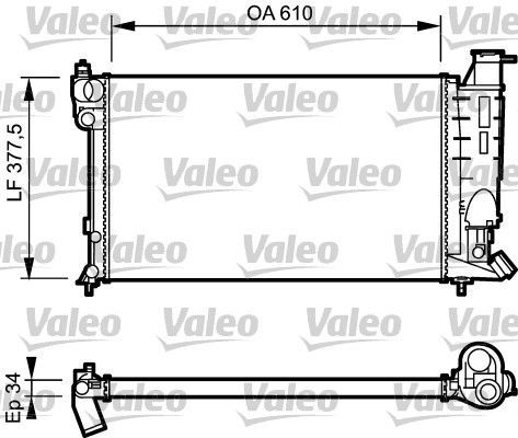 Valeo 730508 - Chladič vody -