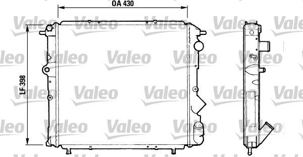 Valeo 730510 - Chladič vody -