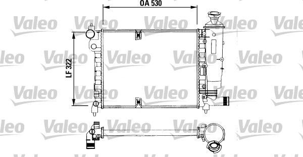 Valeo 730515 - Chladič vody -