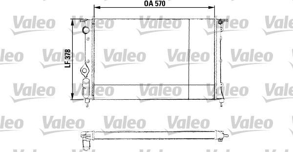 Valeo 730551 - Chladič vody -