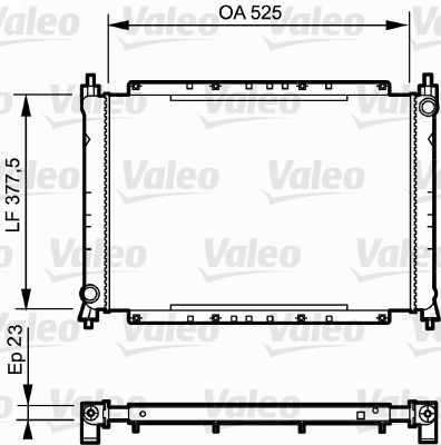 Valeo 730565 - Chladič vody -