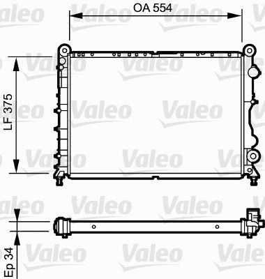 Valeo 730838 - Chladič vody -