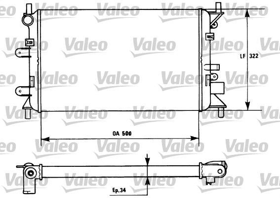 Valeo 730857 - Chladič vody -