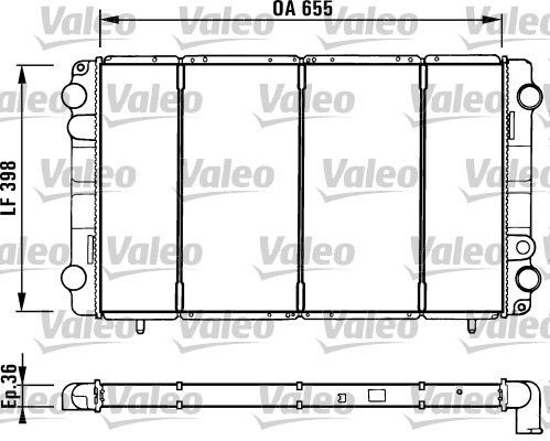 Valeo 730944 - Chladič vody -