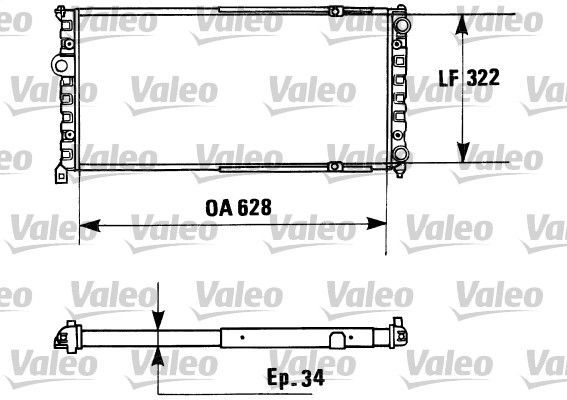 Valeo 730945 - Chladič vody -