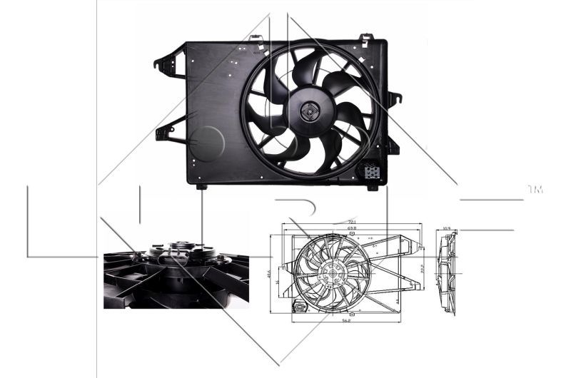 NRF 47005 - Ventilátor motora -