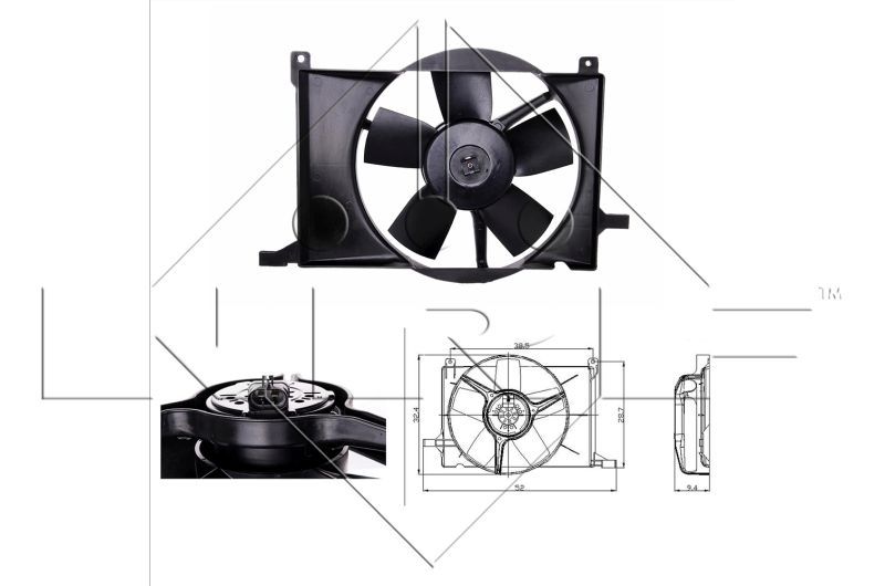 NRF 47009 - Ventilátor motora -