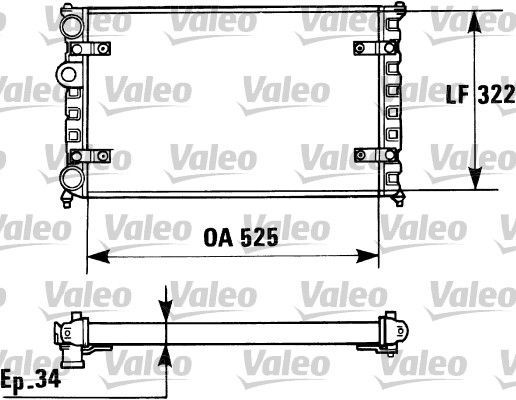 Valeo 730947 - Chladič vody -
