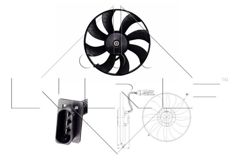 NRF 47410 - Ventilátor motora -