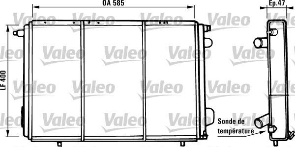 Valeo 730973 - Chladič vody -